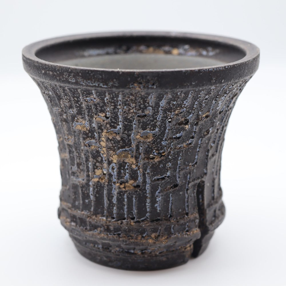 [Numano Hideaki] Black wrap flower pot