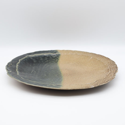 [Shinsuke Iwami] Salt-glazed 8.5-inch plate