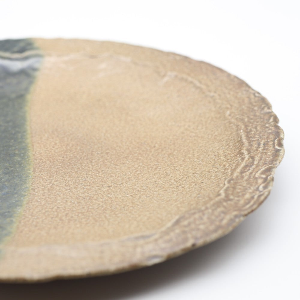 [Shinsuke Iwami] Salt-glazed 8.5-inch plate