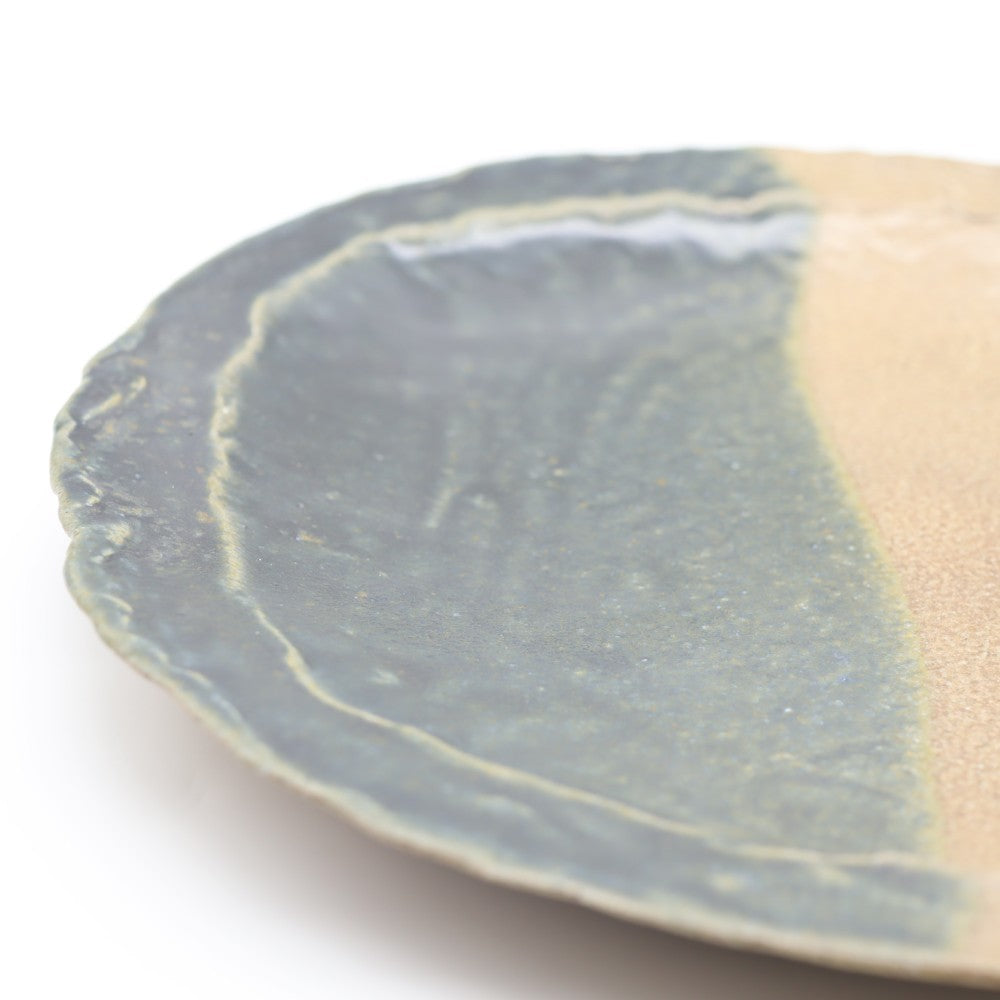 [Shinsuke Iwami] Salt-glazed 8.5-inch plate