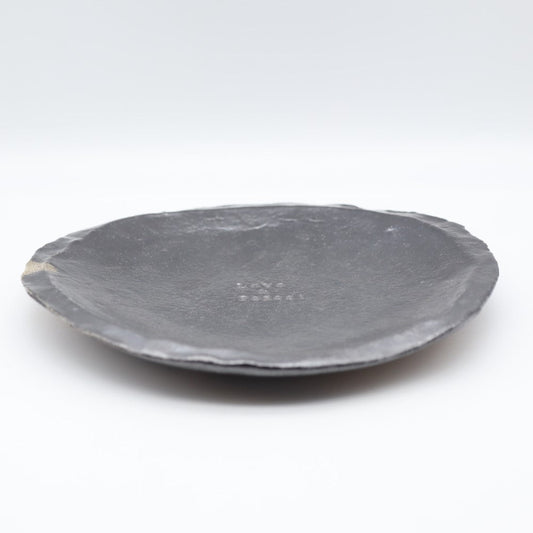 [Shinsuke Iwami] Salt-glazed 7-inch plate LOVE &amp; PEACE!