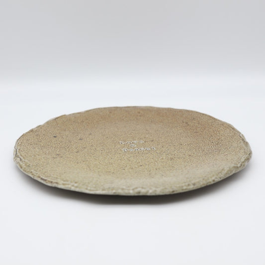 [Shinsuke Iwami] Salt-glazed 7-inch plate LOVE &amp; PEACE!