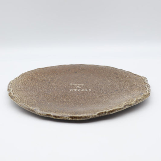 [Shinsuke Iwami] Salt-glazed 7-inch plate LOVE &amp; PEACE!