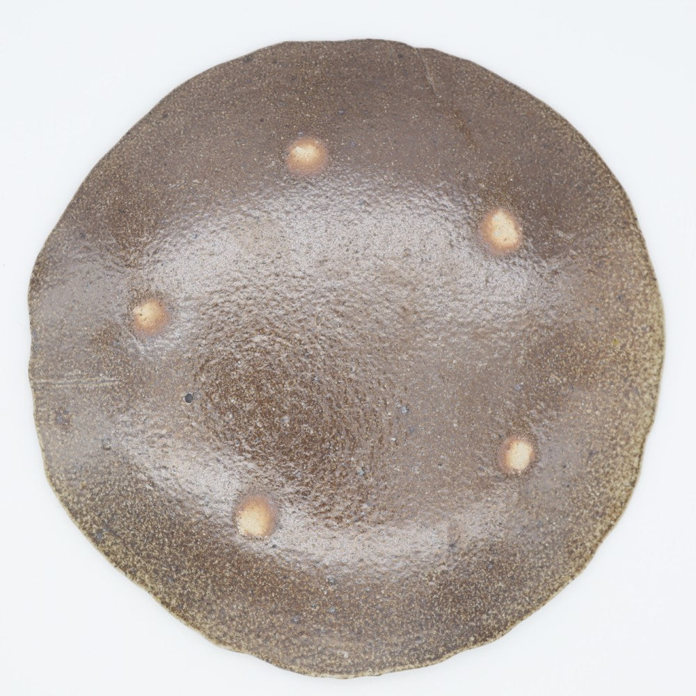 [Shinsuke Iwami] Salt-glazed 7-inch plate LOVE &amp; PEACE!