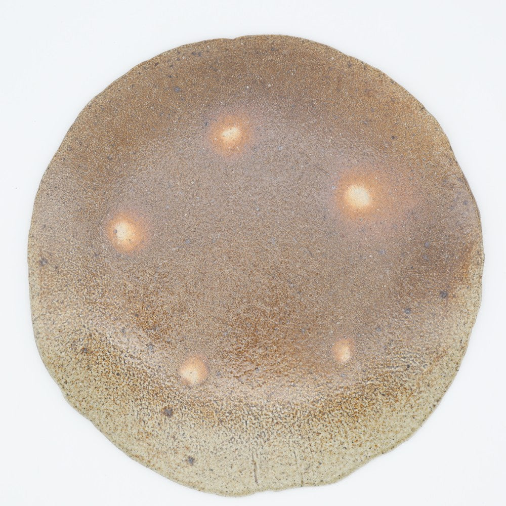 [Shinsuke Iwami] Salt-glazed 7-inch plate LOVE &amp; PEACE!