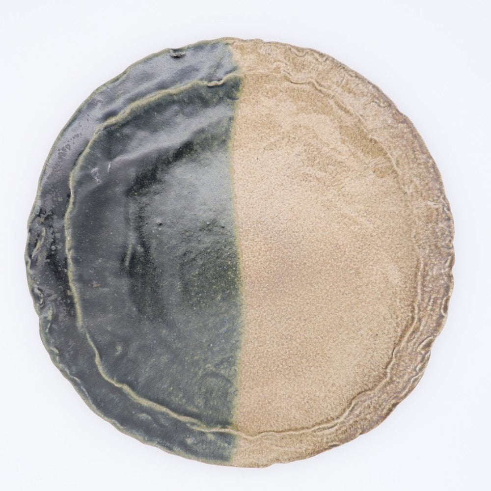 [Shinsuke Iwami] Salt-glazed 8.5-inch plate
