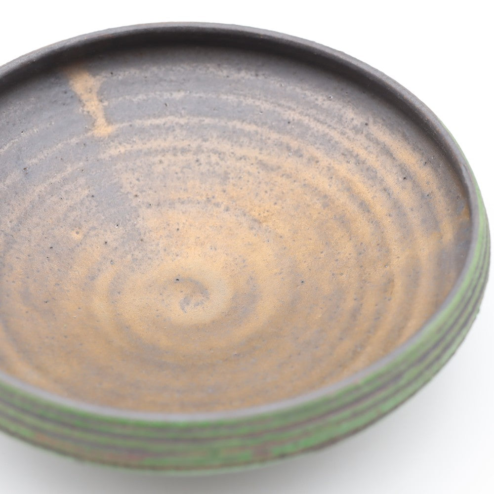 [Hodaka Ryuji] Thousand-Lined Bowl, Green