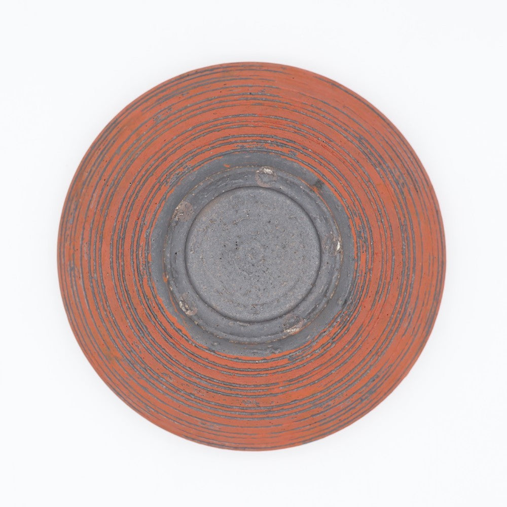 [Hodaka Ryuji] Thousand-lined bowl, red