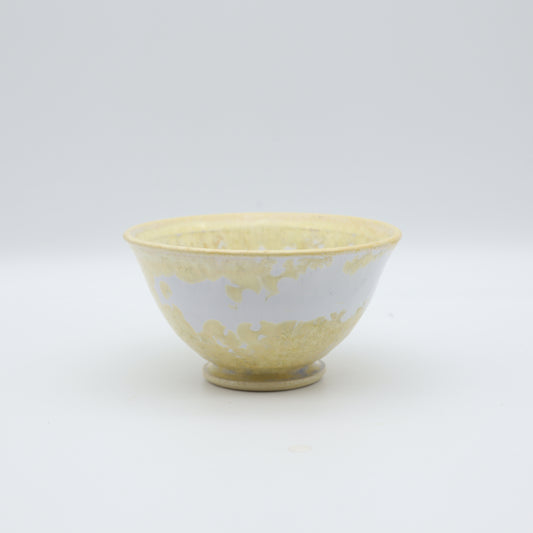 [Kazumi Mita] Crystal Glazed Rice Bowl, Small, White
