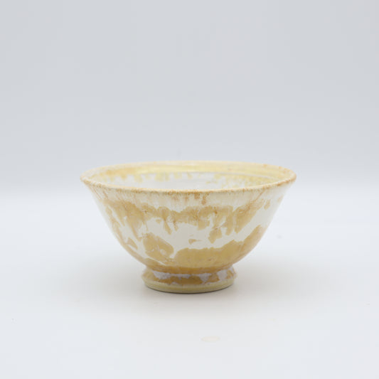 [Kazumi Mita] Crystal Glazed Rice Bowl, Small, Amber