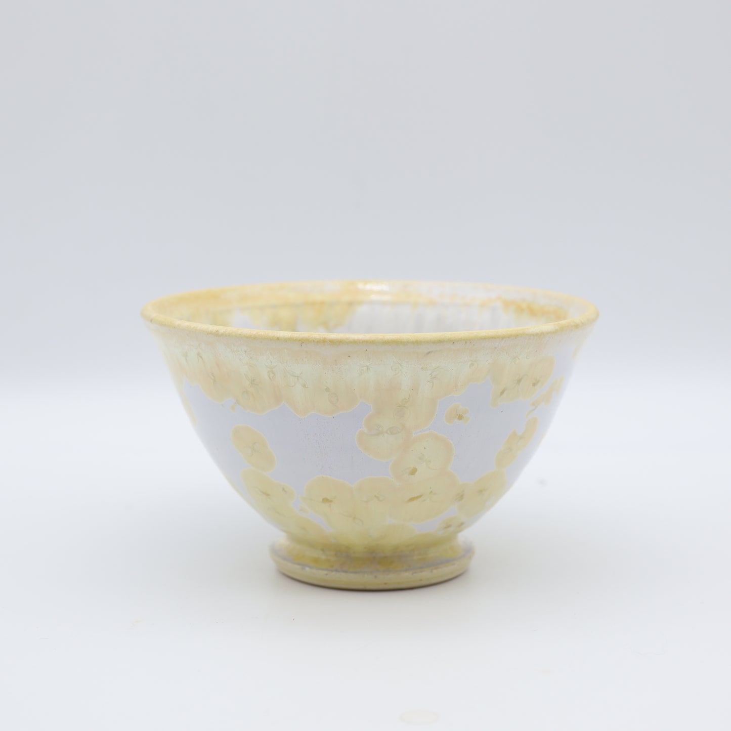 【三田和実】結晶釉飯碗 大 白