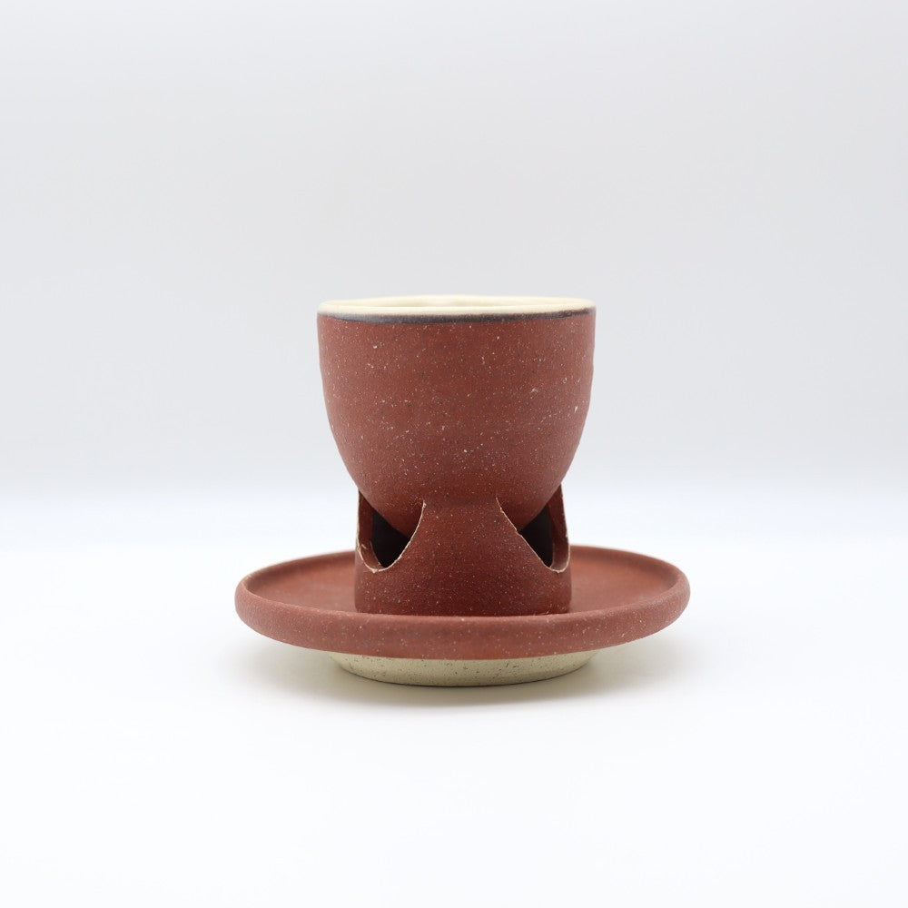 [Komine Takashi] Red vanity coffee cup and saucer