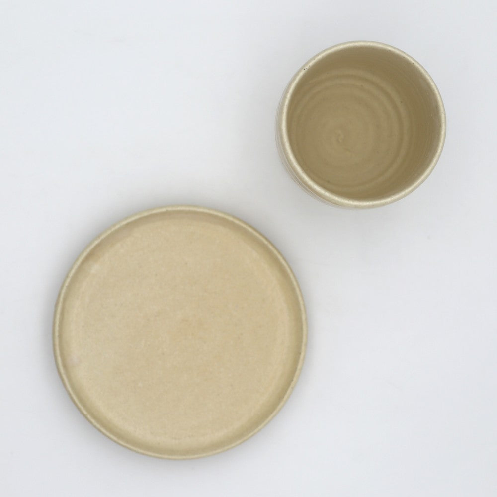 [Komine Takashi] White coffee cup and saucer