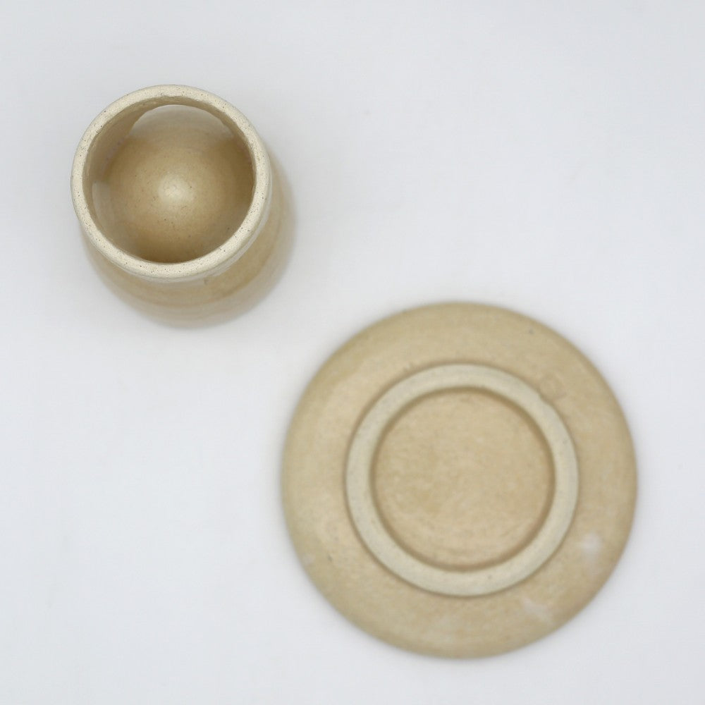 [Komine Takashi] White coffee cup and saucer