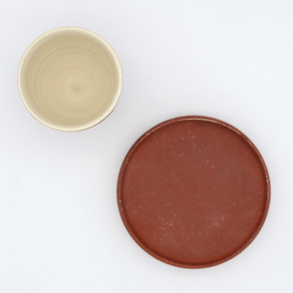 [Komine Takashi] Red vanity coffee cup and saucer