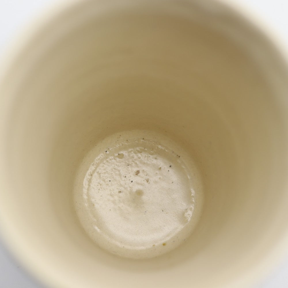[Komine Takashi] Black glaze chamfered free cup