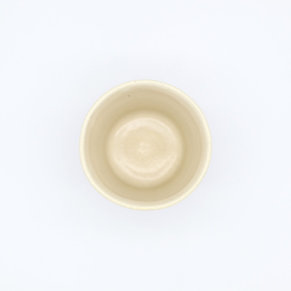 [Komine Takashi] Red decorative chamfered teacup