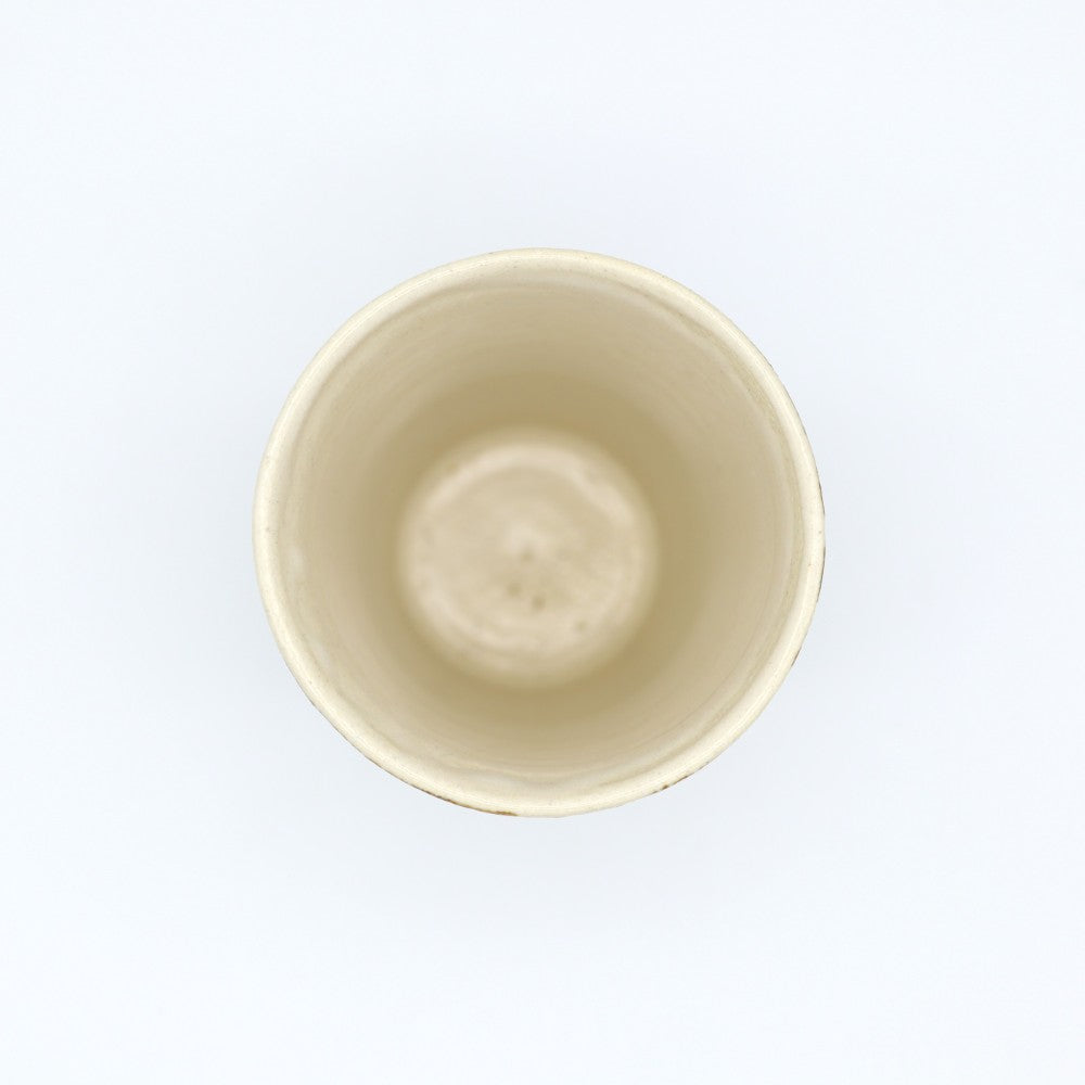 [Komine Takashi] Black glaze chamfered free cup