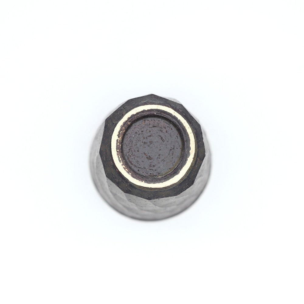 [Komine Takashi] Black glaze chamfered free cup