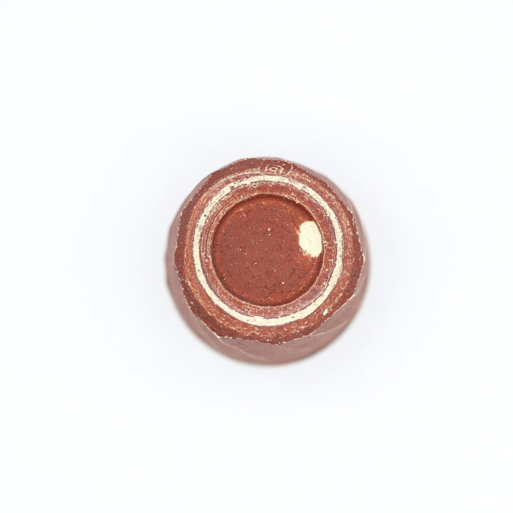 [Komine Takashi] Red decorative chamfered free cup