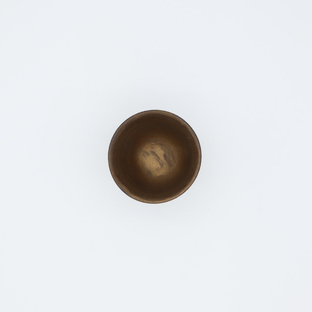 [Yoshinori Hagiwara] Black Matte Glazed Sake Cup