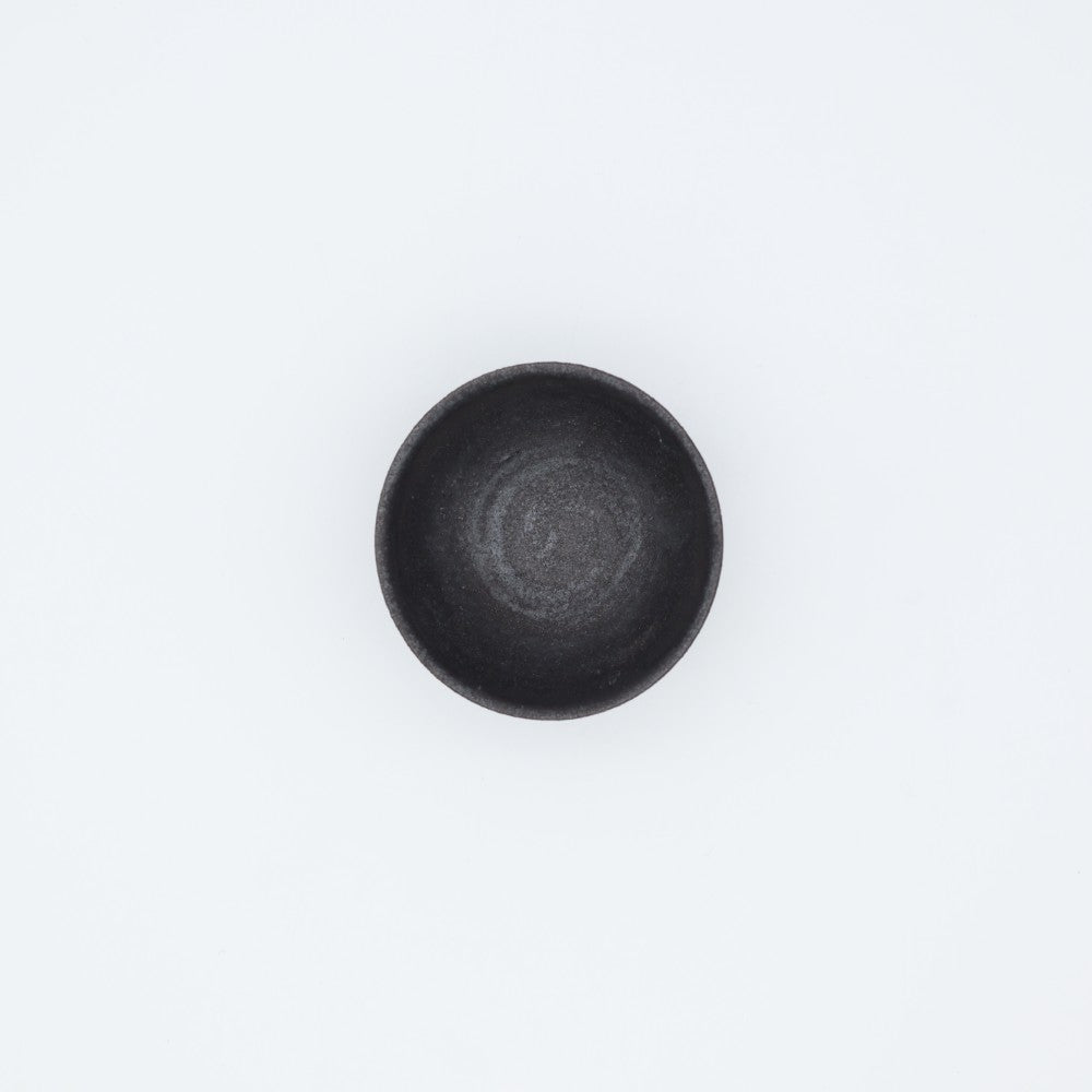 [Yoshinori Hagiwara] Black Matte Glazed Sake Cup