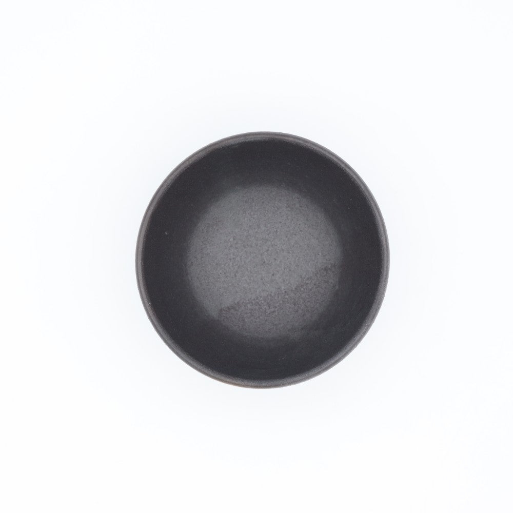 [Yoshinori Hagiwara] Black Matte Glazed Rice Bowl