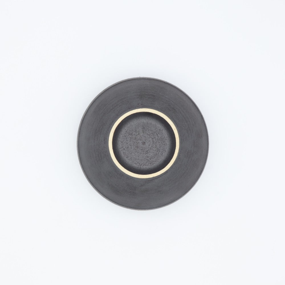[Yoshinori Hagiwara] Black Matte Glazed Rice Bowl