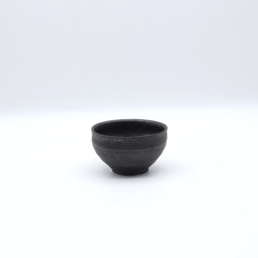 [Yoshinori Hagiwara] Black Matte Glazed Sake Cup