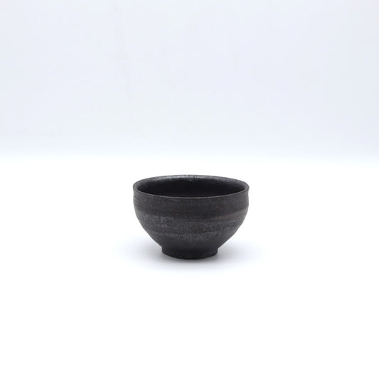 【萩原芳典】黒マット釉ぐい呑