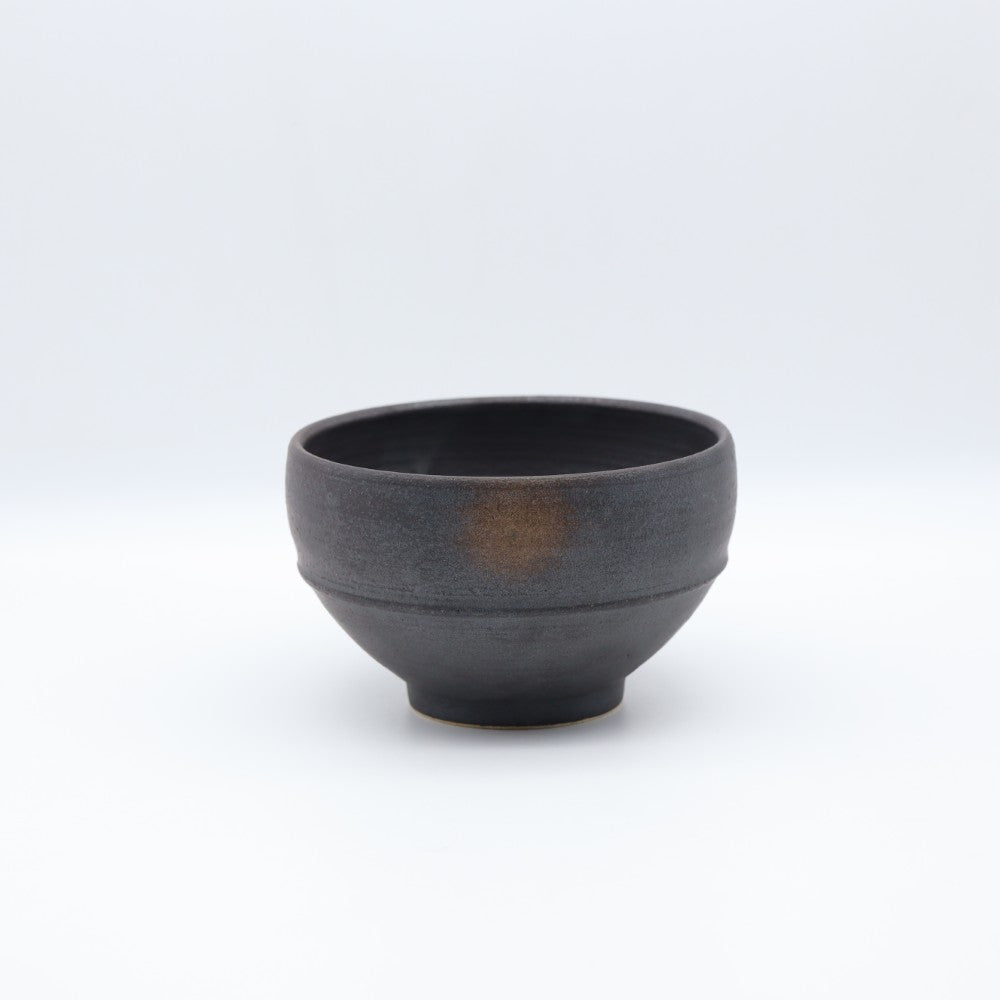 [Yoshinori Hagiwara] Black Matte Glazed Rice Bowl