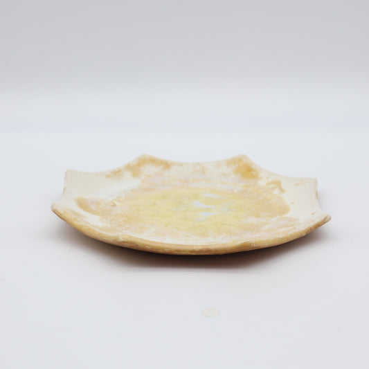 [Kazumi Mita] Octagonal Plate (Large) Amber