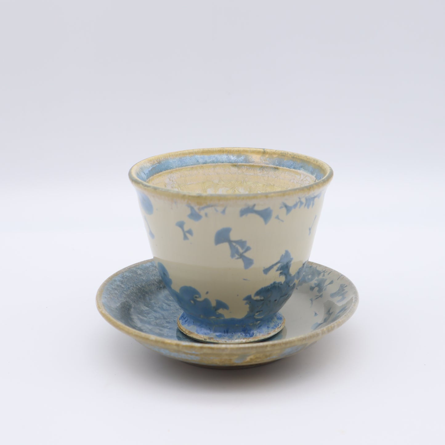 [Kazumi Mita] Sencha Cup &amp; Saucer, Blue