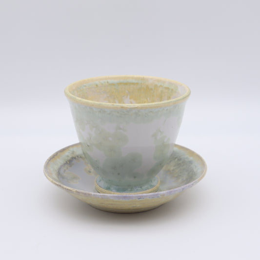 [Kazumi Mita] Sencha Cup &amp; Saucer, Mint