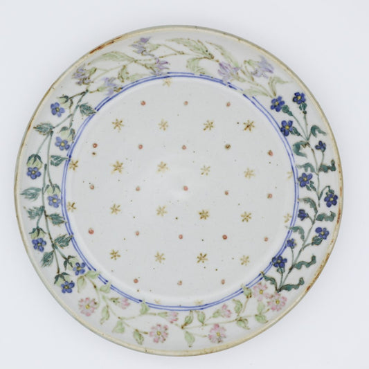 [Akimi Aigami] Plate with four kinds of flowers