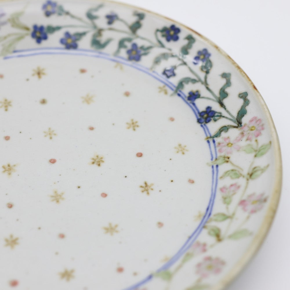[Akimi Aigami] Plate with four kinds of flowers