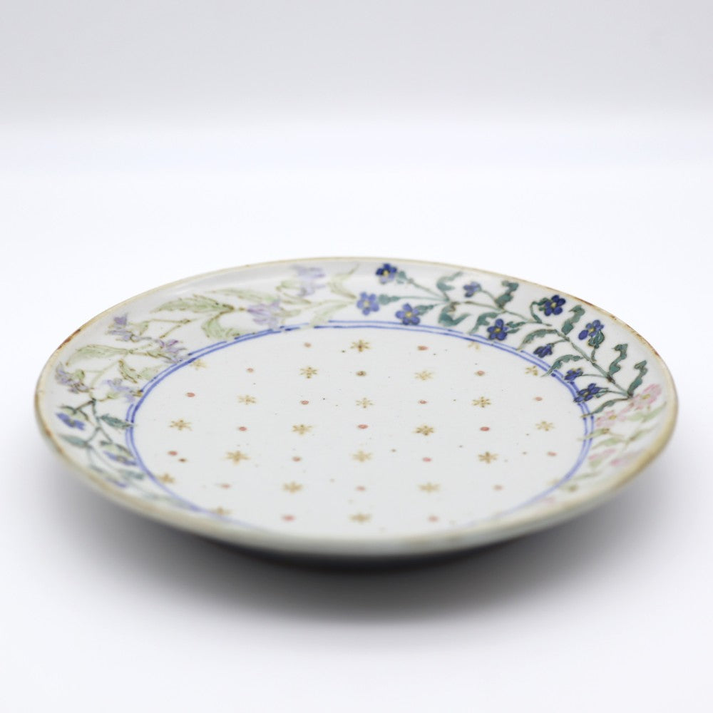 [Akimi Aigami] Plate with four kinds of flowers