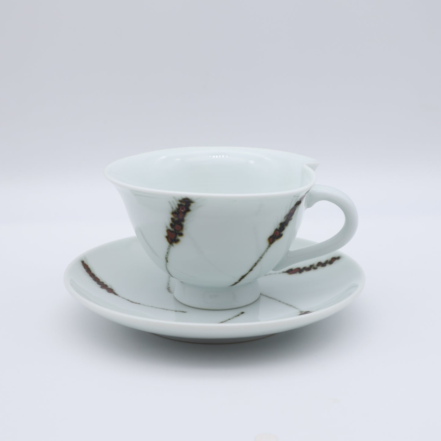 [Omura Midori] Wheat Harvest Design Tea Cup &amp; Saucer