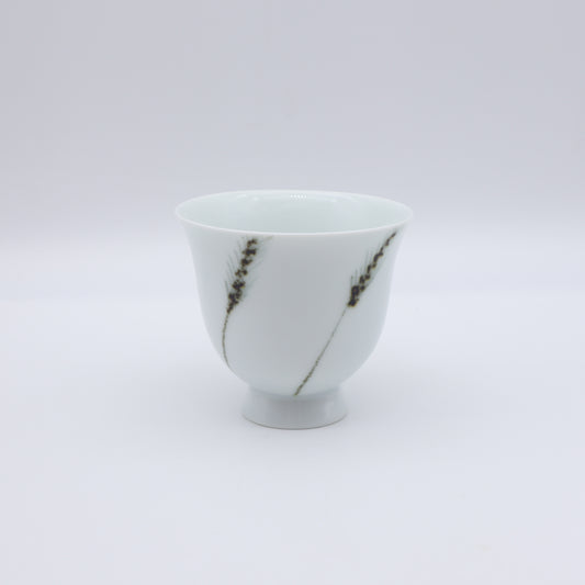 [Omura Midori] Wheat Harvest Design Sencha Bowl