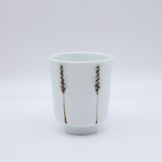 [Omura Midori] Harvest Wheat Design Cut-Edge Teacup