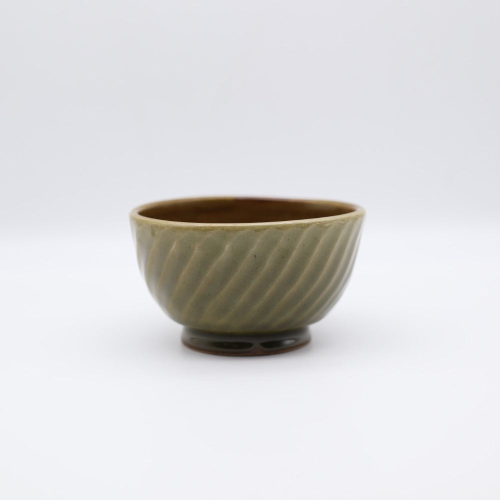 [Yoshiko Kasahara] Candy glaze Shinogi bowl