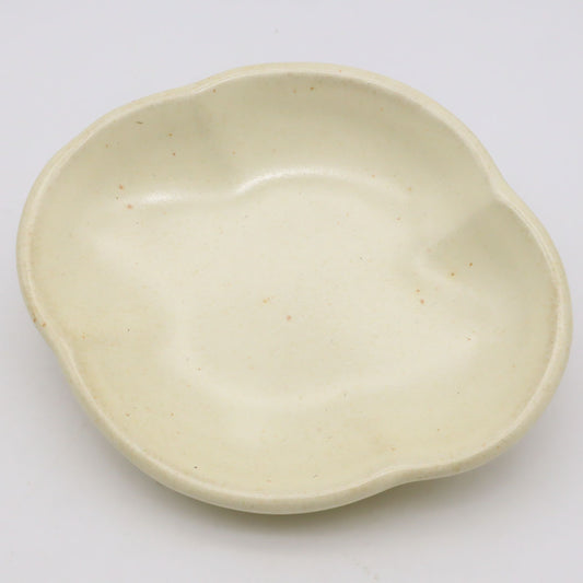 【矢口桂司】木瓜小皿 白