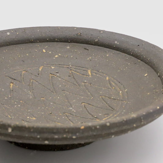 【荻野善史】象嵌リム皿