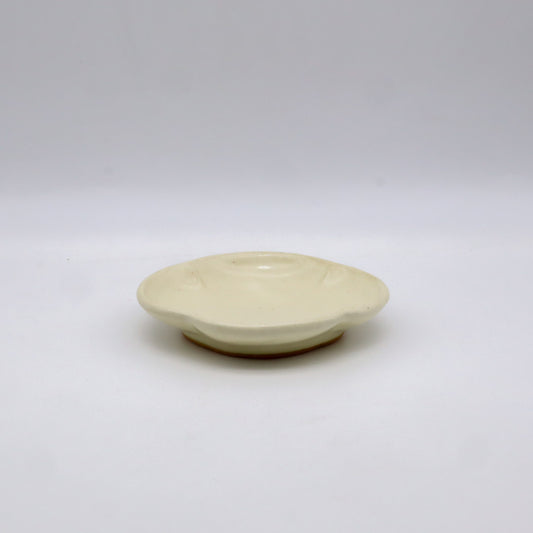 【矢口桂司】木瓜小皿 白