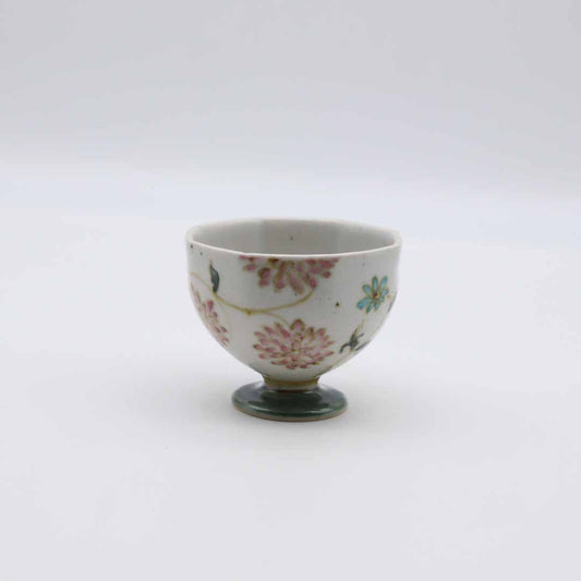 相上暁美 高台茶杯 花唐草 - 茶器・コーヒー・ティー | 益子焼 陶庫