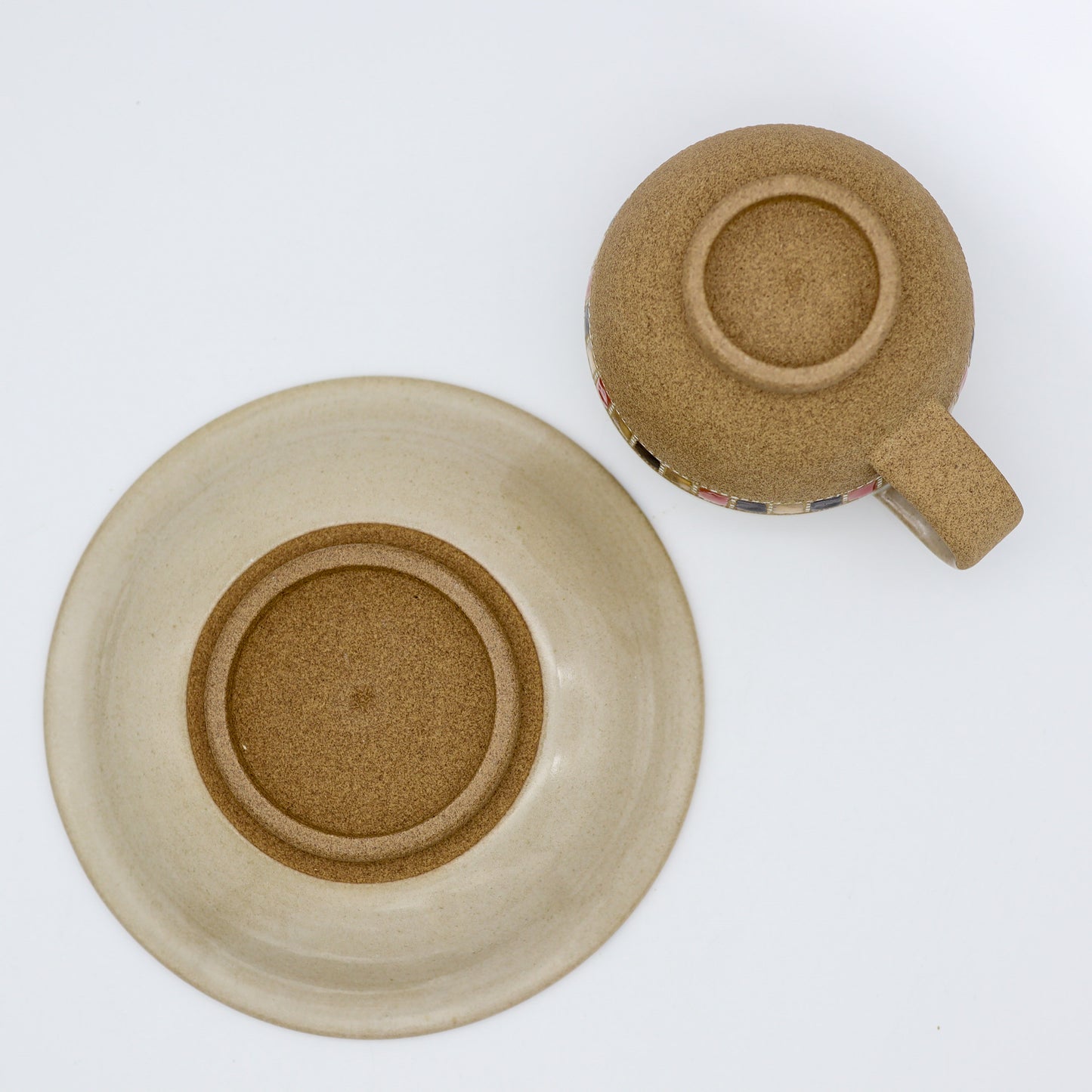 [Mukaiyama Fumiya] Inlaid coffee cup and saucer, white