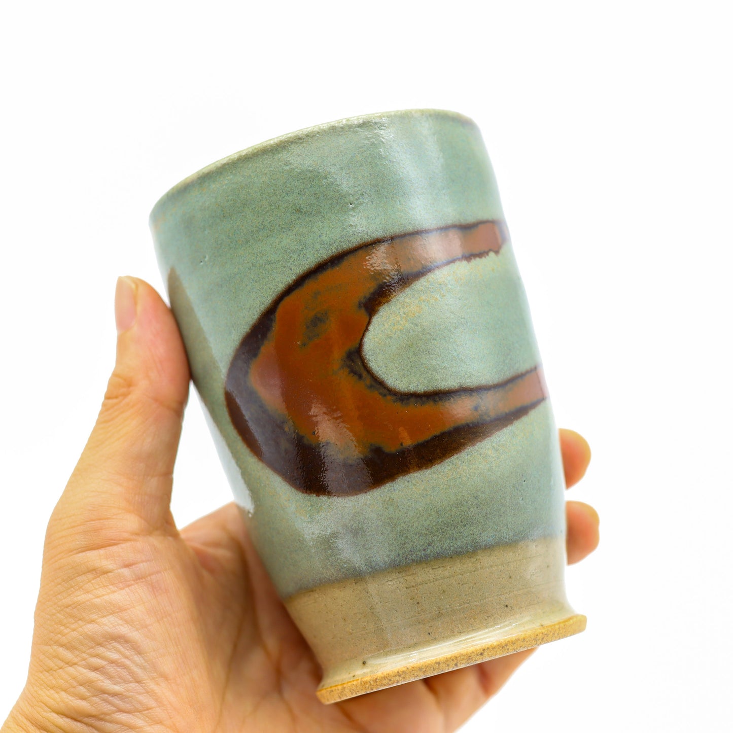 [Masataka Otsuka] Celadon glaze free cup