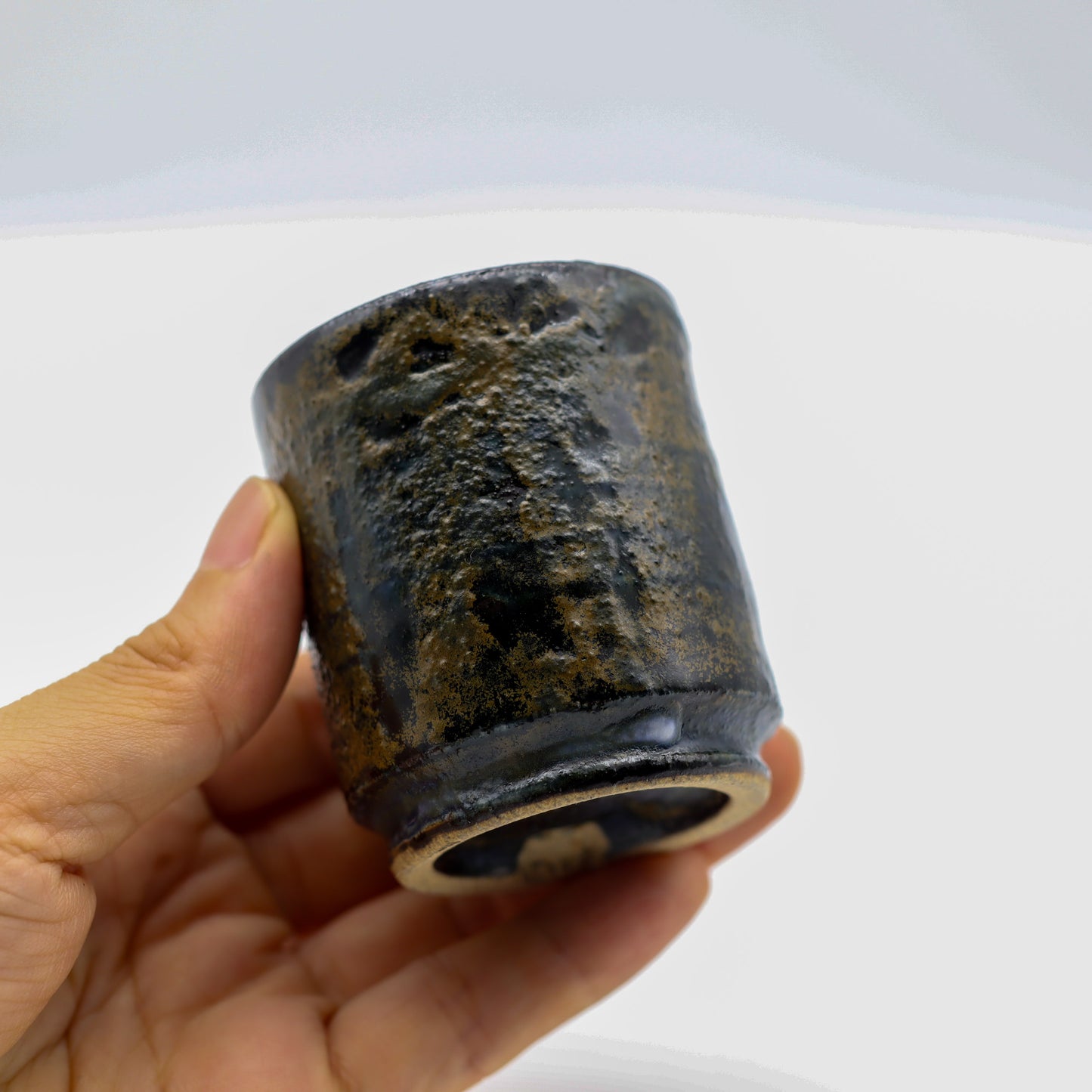 [Masataka Otsuka] Blue rust sake cup