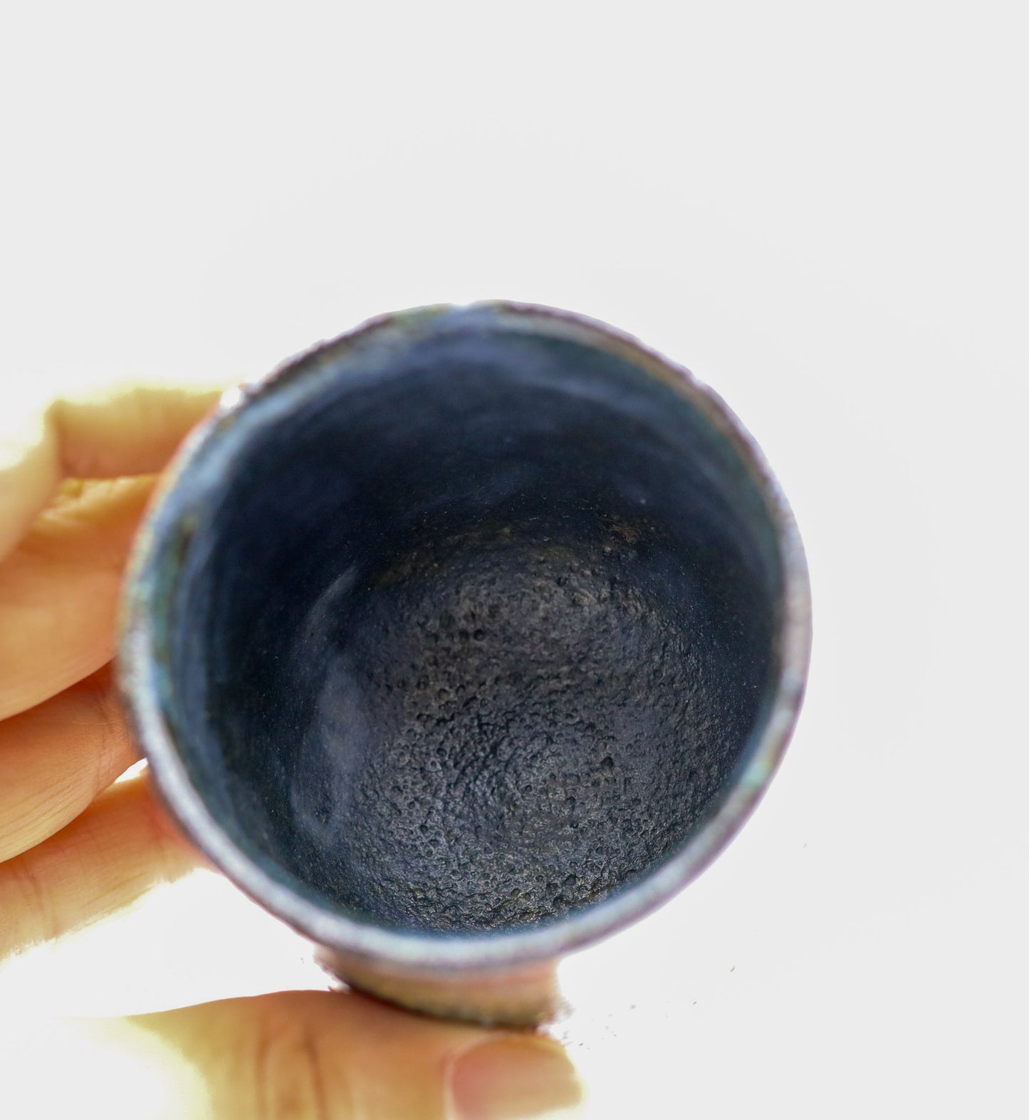 [Masataka Otsuka] Blue rust sake cup