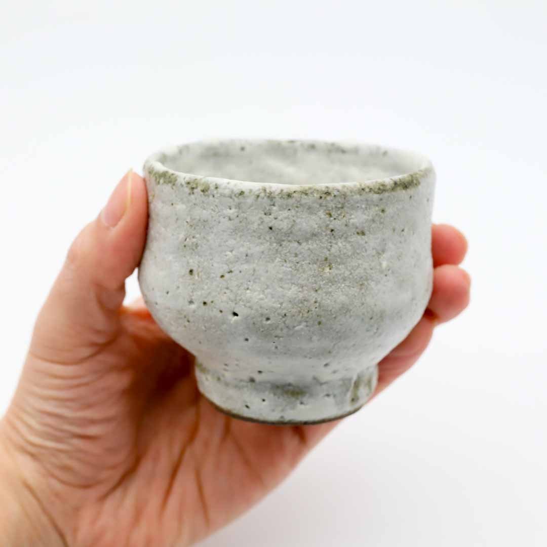 【水野正善】白釉ぐい呑